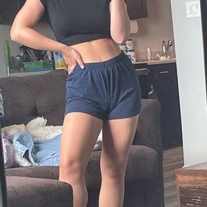 Blue soffe shorts